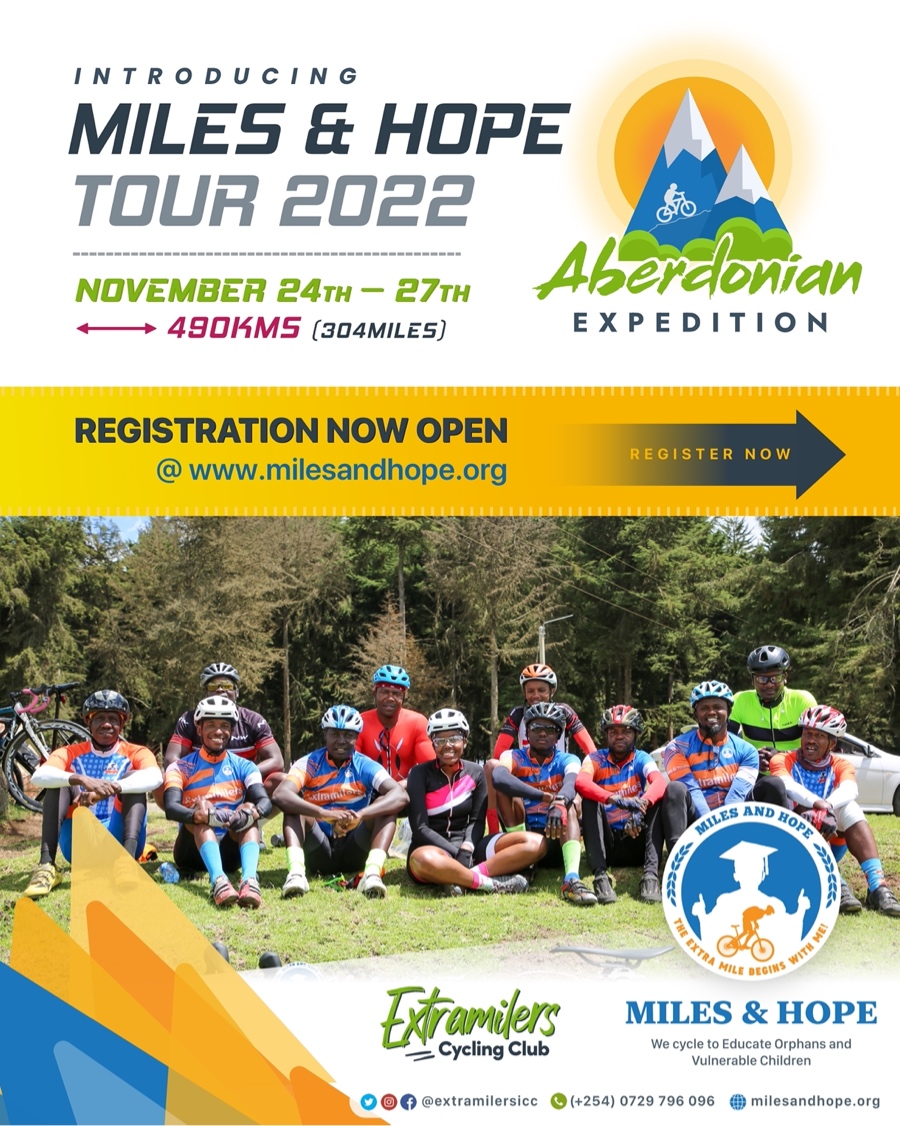 Extramilers Weekly Cycling Rides - Miles and Hope